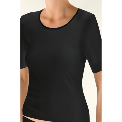 Nina von C. Fine Cotton Halbarm-Shirt 3er Pack (46 Schwarz)